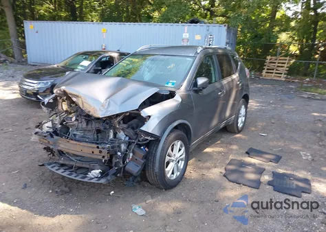 2016 Nissan Rogue Sv из США, поврежденный, VIN KNMAT2MV0GP697555